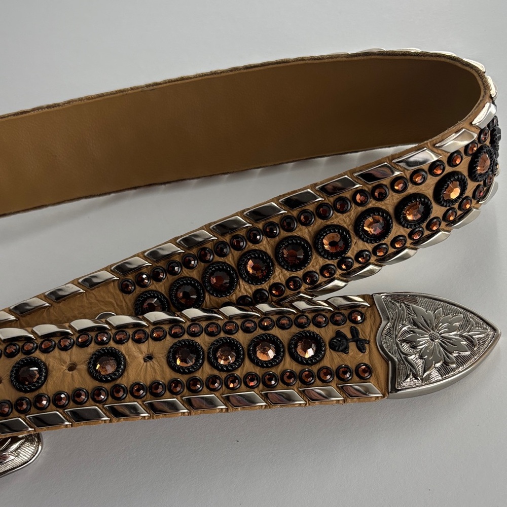 Kippys Tan and Silver Studded Belt - Picture 5 of 5